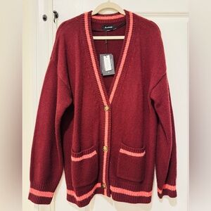 Brand new sold out NAADAM cashmere varsity boyfriend cardigan